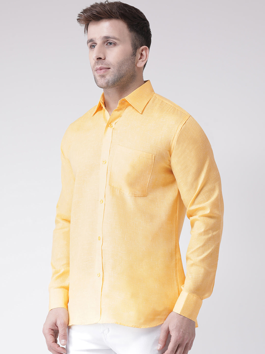 RIAG Yellow Men's Full Sleeves Shirt