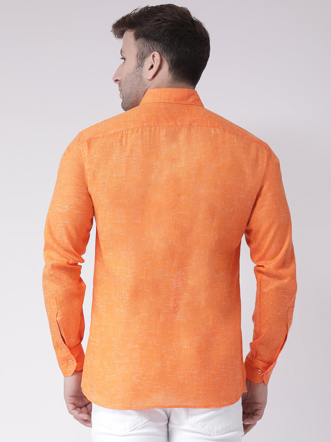 RIAG Orange Men's Full Sleeves Shirt