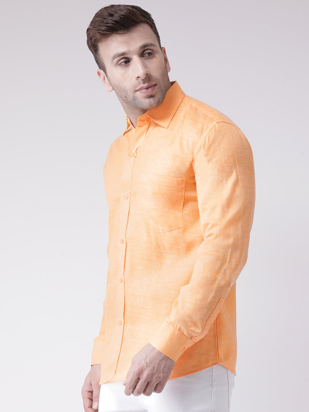 RIAG Orange Men's Full Sleeves Shirt