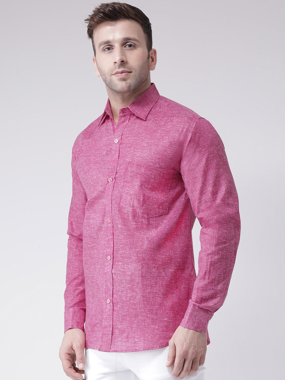 RIAG Purple Men's Full Sleeves Shirt