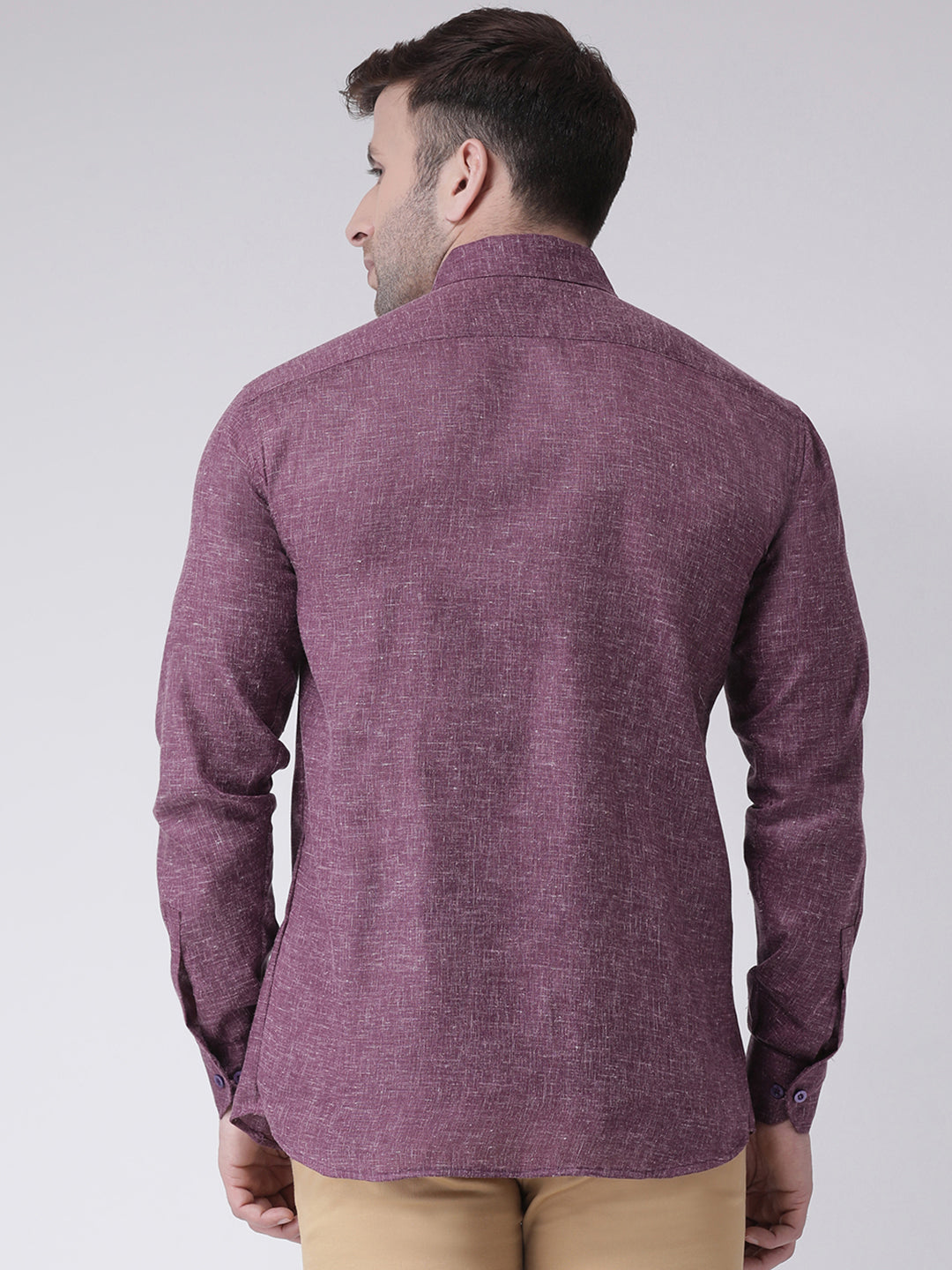 RIAG Purple Men's Full Sleeves Shirt