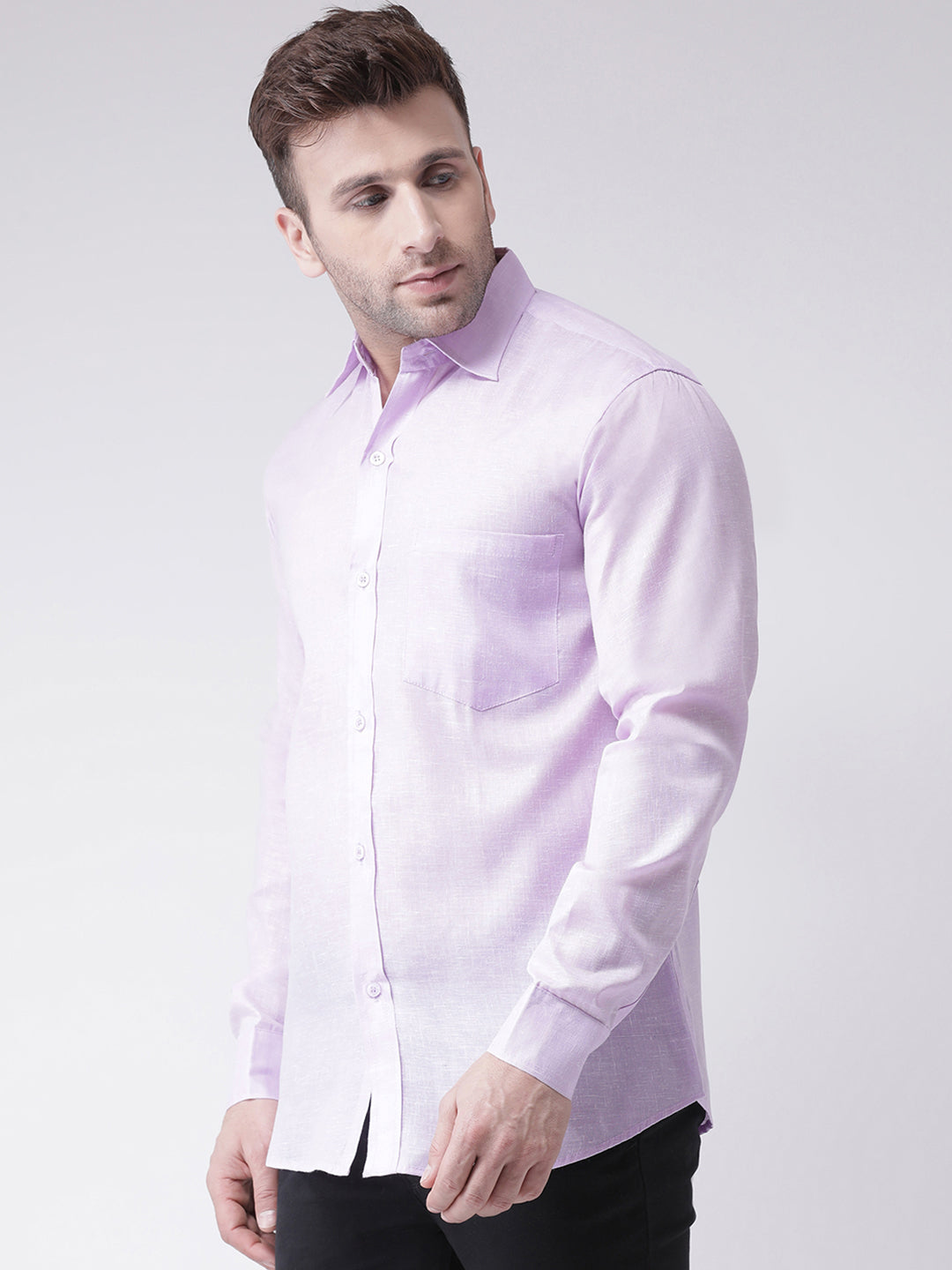 RIAG Purple Men's Full Sleeves Shirt