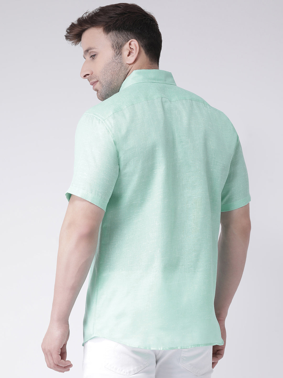 RIAG Green Men's Half Sleeves Shirt