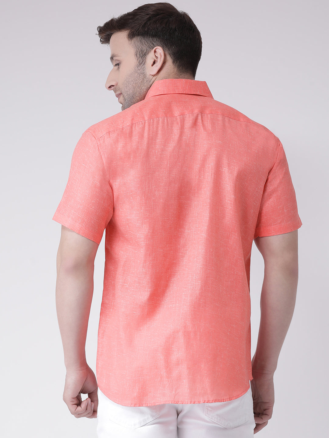 RIAG Orange Men's Half Sleeves Shirt