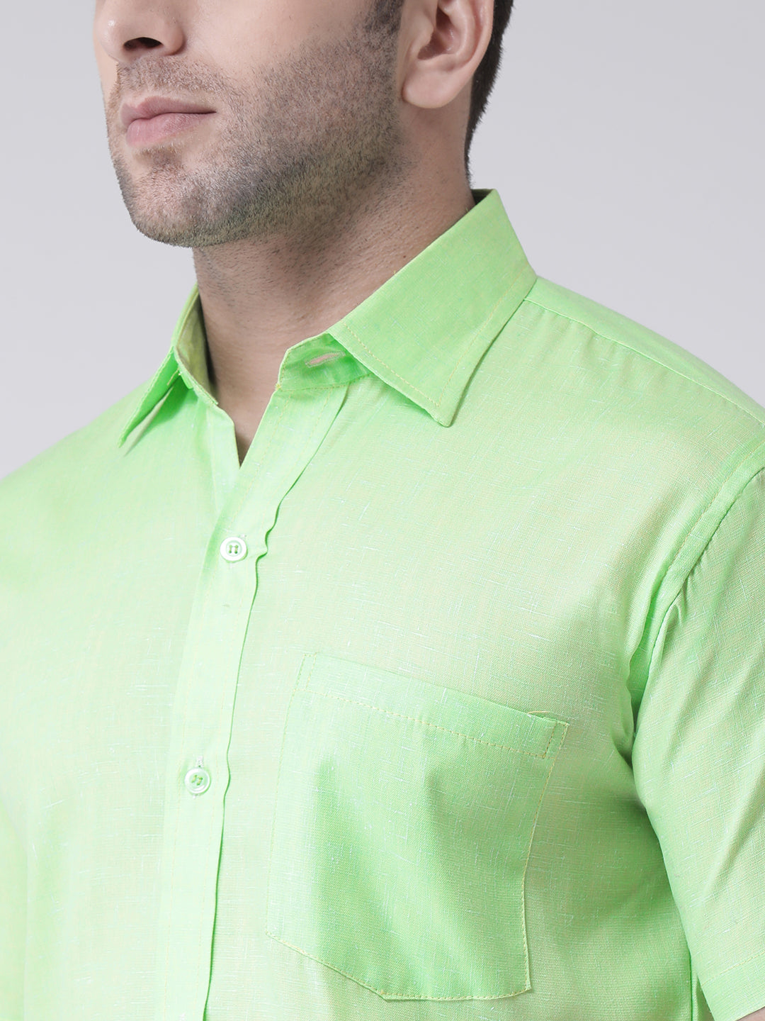 RIAG Green Men's Half Sleeves Shirt
