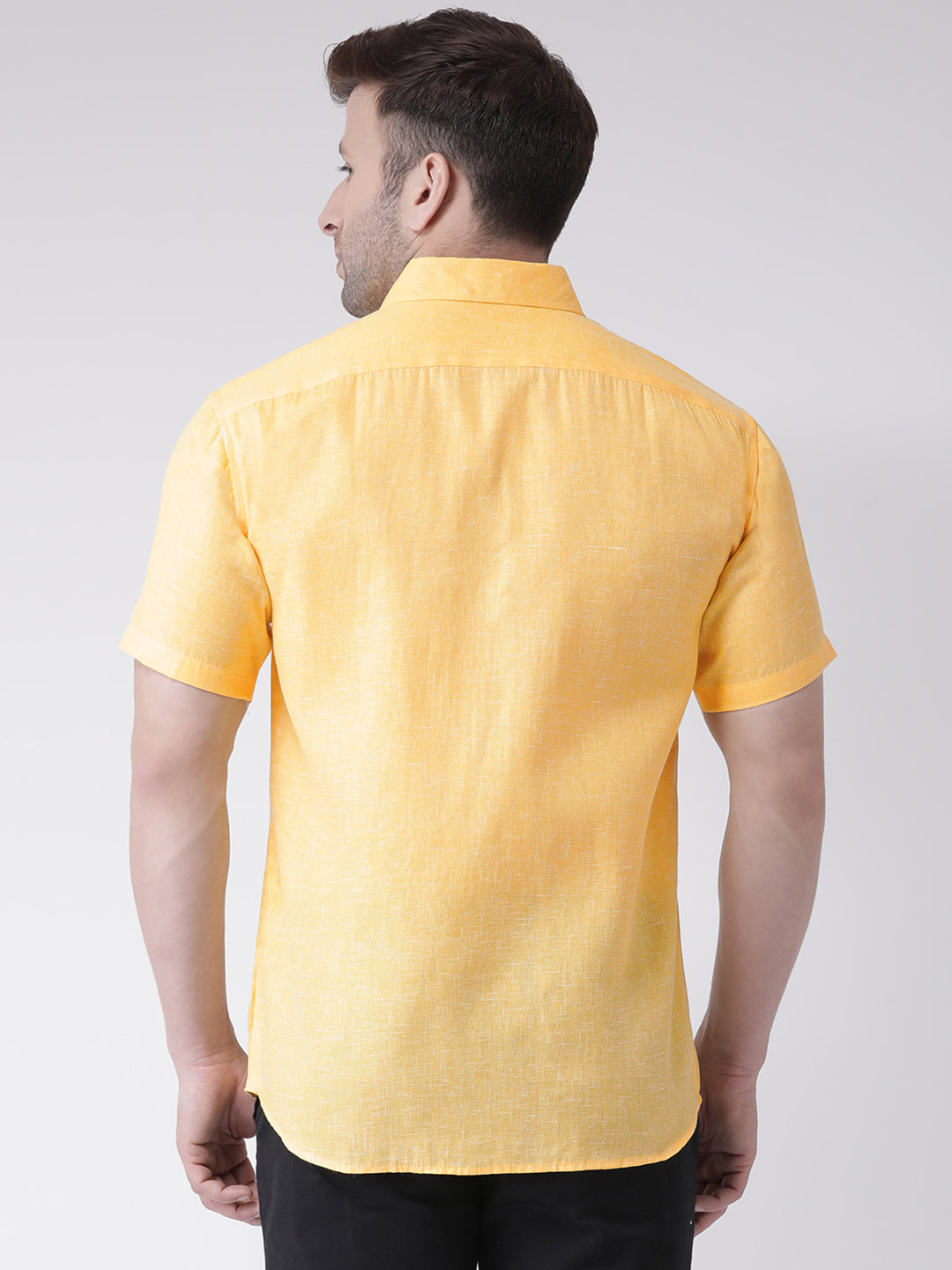 RIAG Yellow Men's Half Sleeves Shirt