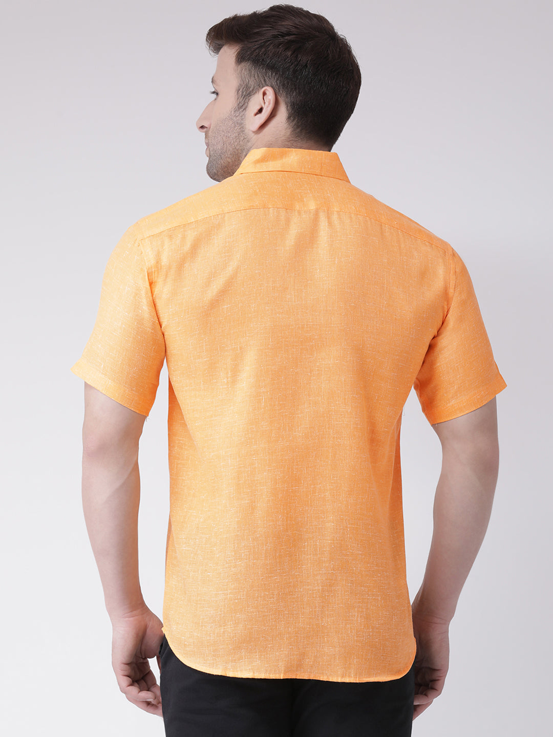 RIAG Orange Men's Half Sleeves Shirt