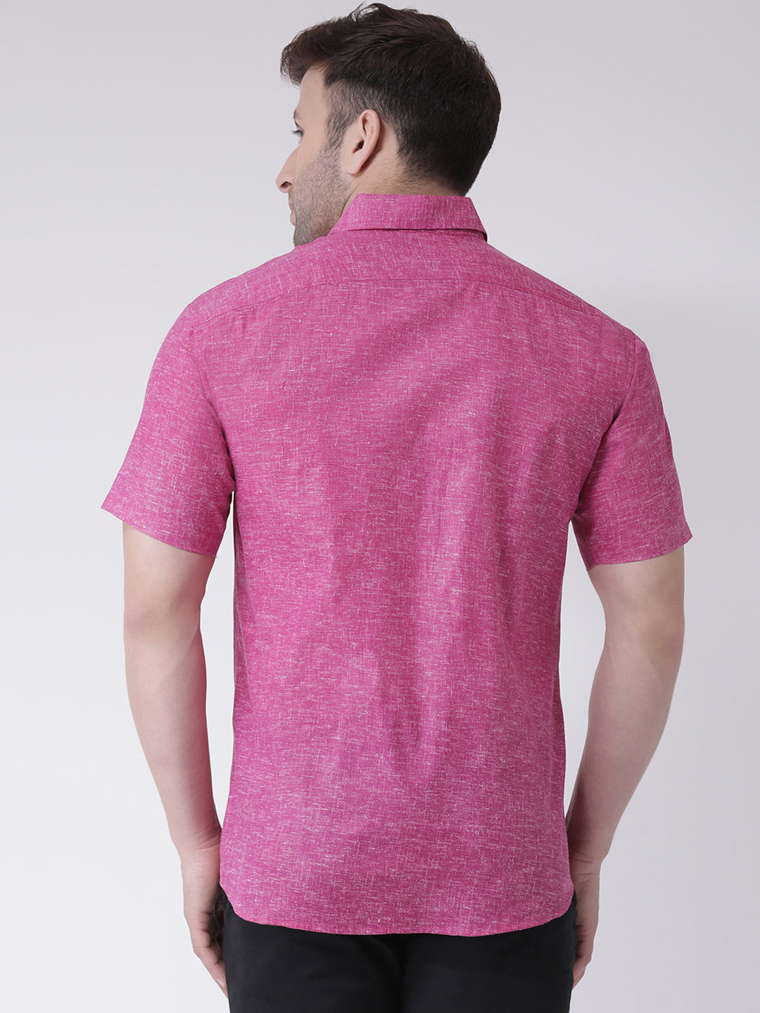 RIAG Purple Men's Half Sleeves Shirt