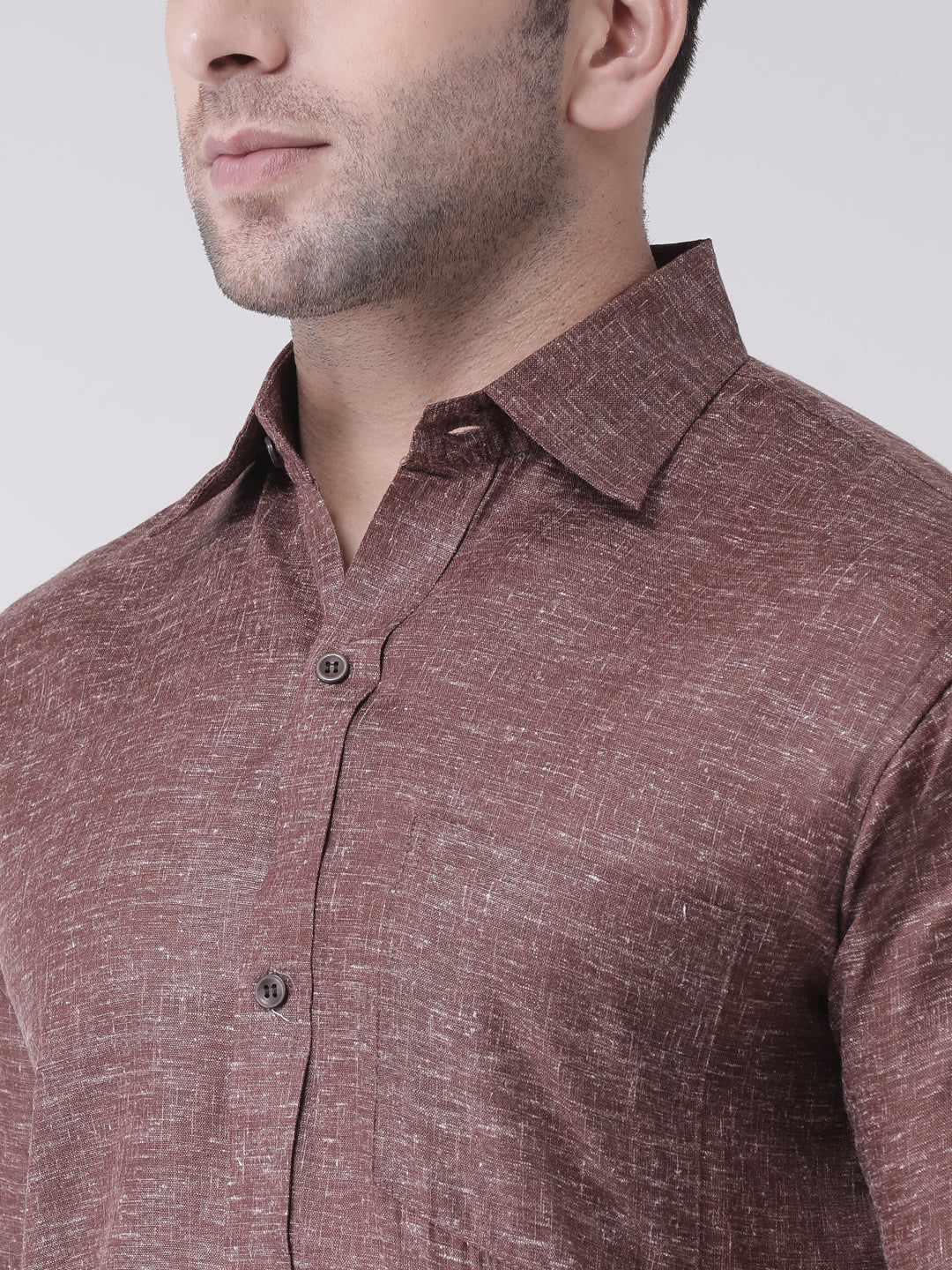 RIAG Brown Men's Half Sleeves Shirt