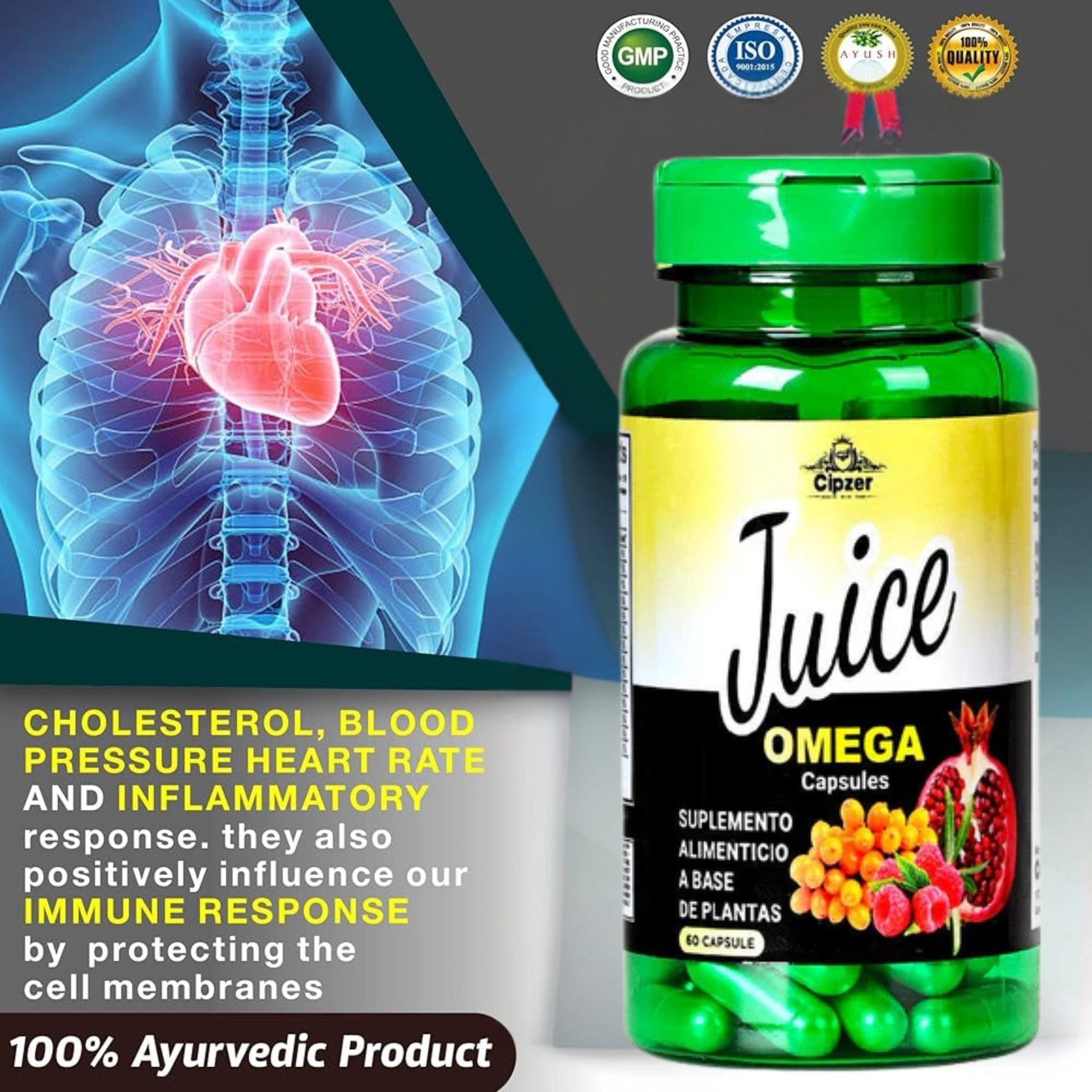 Cipzer Juice Omega Capsules 