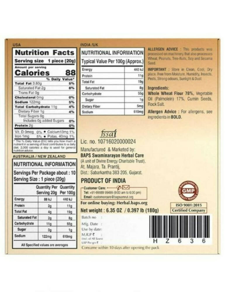 Baps Amrut Bhakhri Jeera - Grab2buy