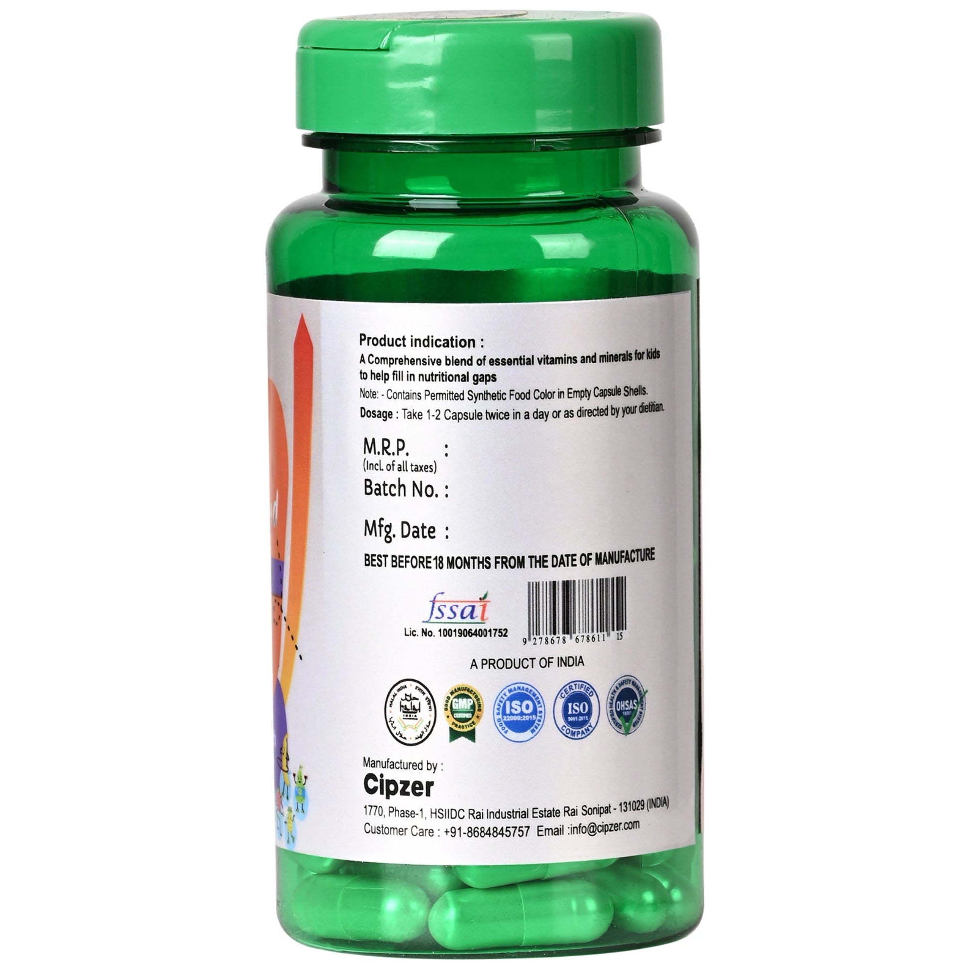 Cipzer Kids Advanced Food Capsules 