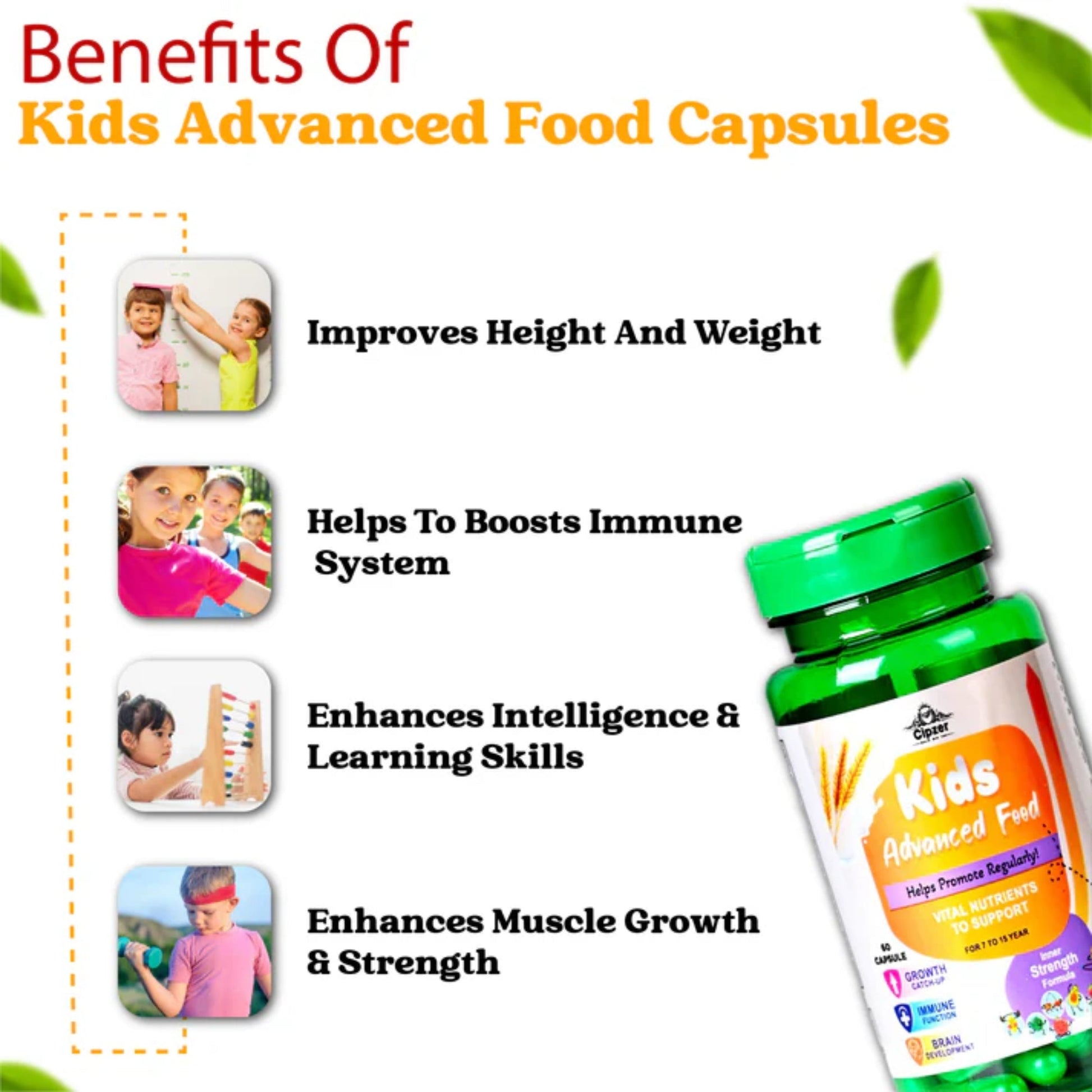 Cipzer Kids Advanced Food Capsules 