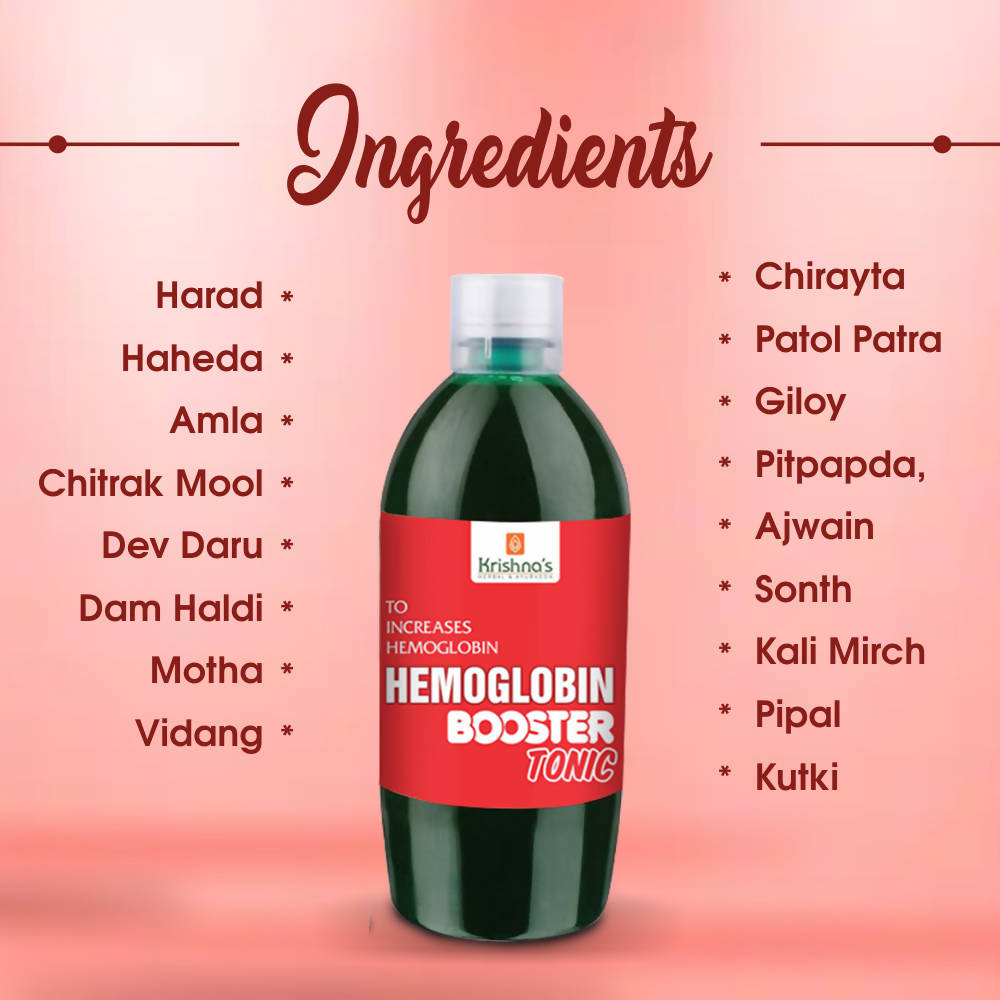 Krishna's Herbal & Ayurveda Hemoglobin Booster Tonic 