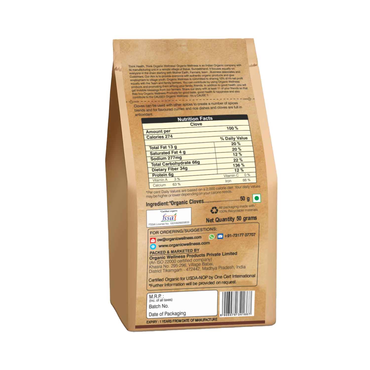 Organic Wellness Clove - Grab2buy