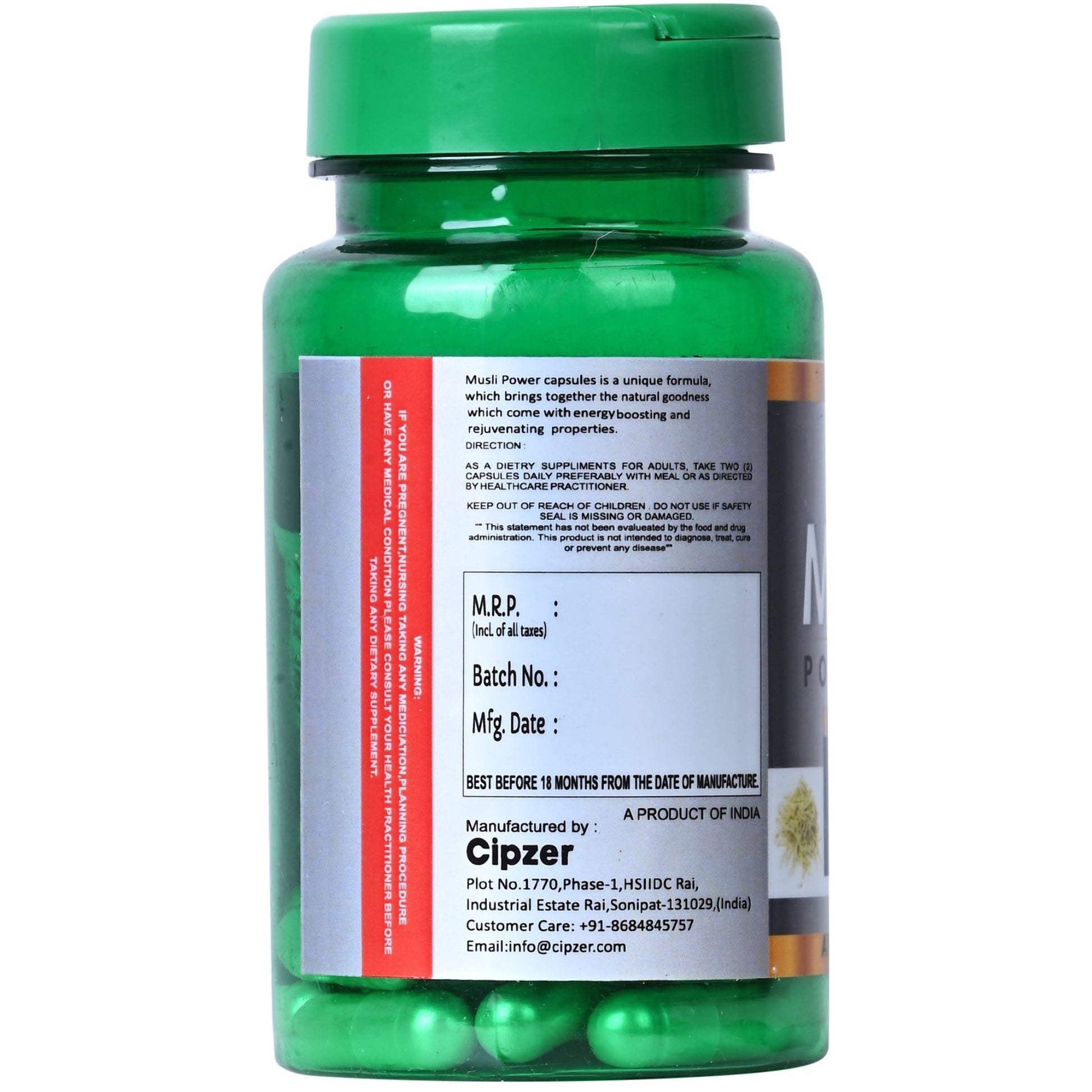 Cipzer Musli Powertech Capsules 