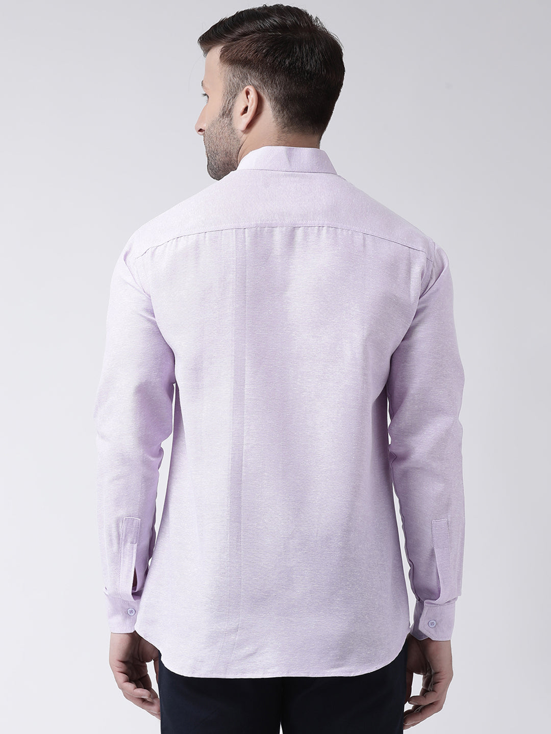 RIAG Violet Men's Chinese Collar Full Sleeves Shirt