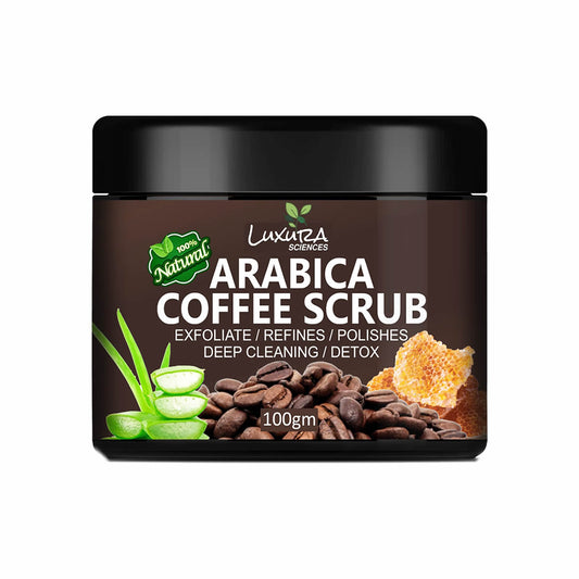 Luxura Sciences Natural Arabica Coffee Scrub For Face - Grab2buy