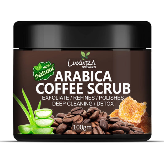 Luxura Sciences Natural Arabica Coffee Scrub For Face - Grab2buy