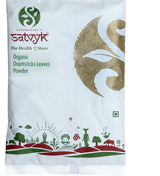 Siddhagiri's Satvyk Organic Drumsticks Leaves Powder (Moringa) 