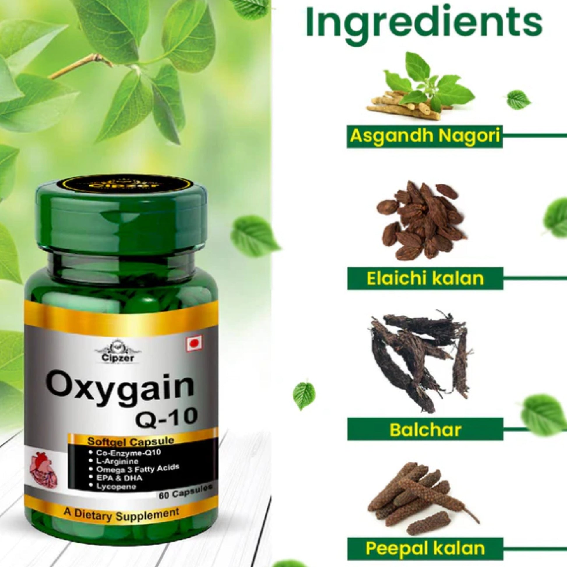 Cipzer Oxygain Q-10 Softgel Capsules 