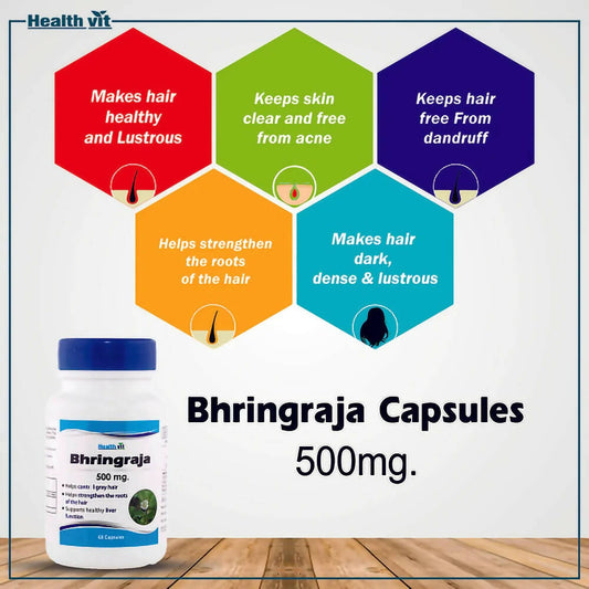Healthvit Bhringraja Capsules - Grab2buy