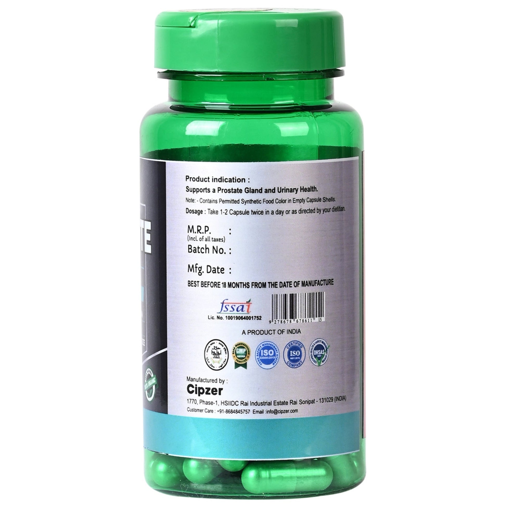 Cipzer Prostate Support Capsules 