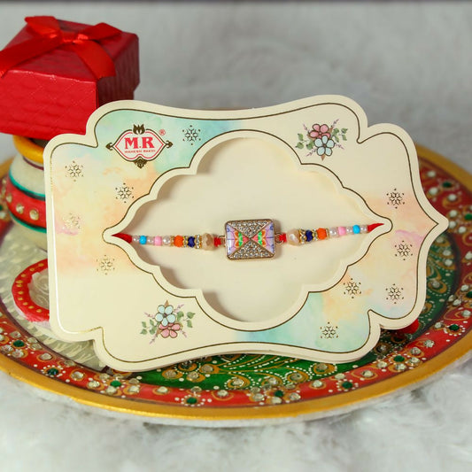 Indianvibez Designer Stone Rakhi