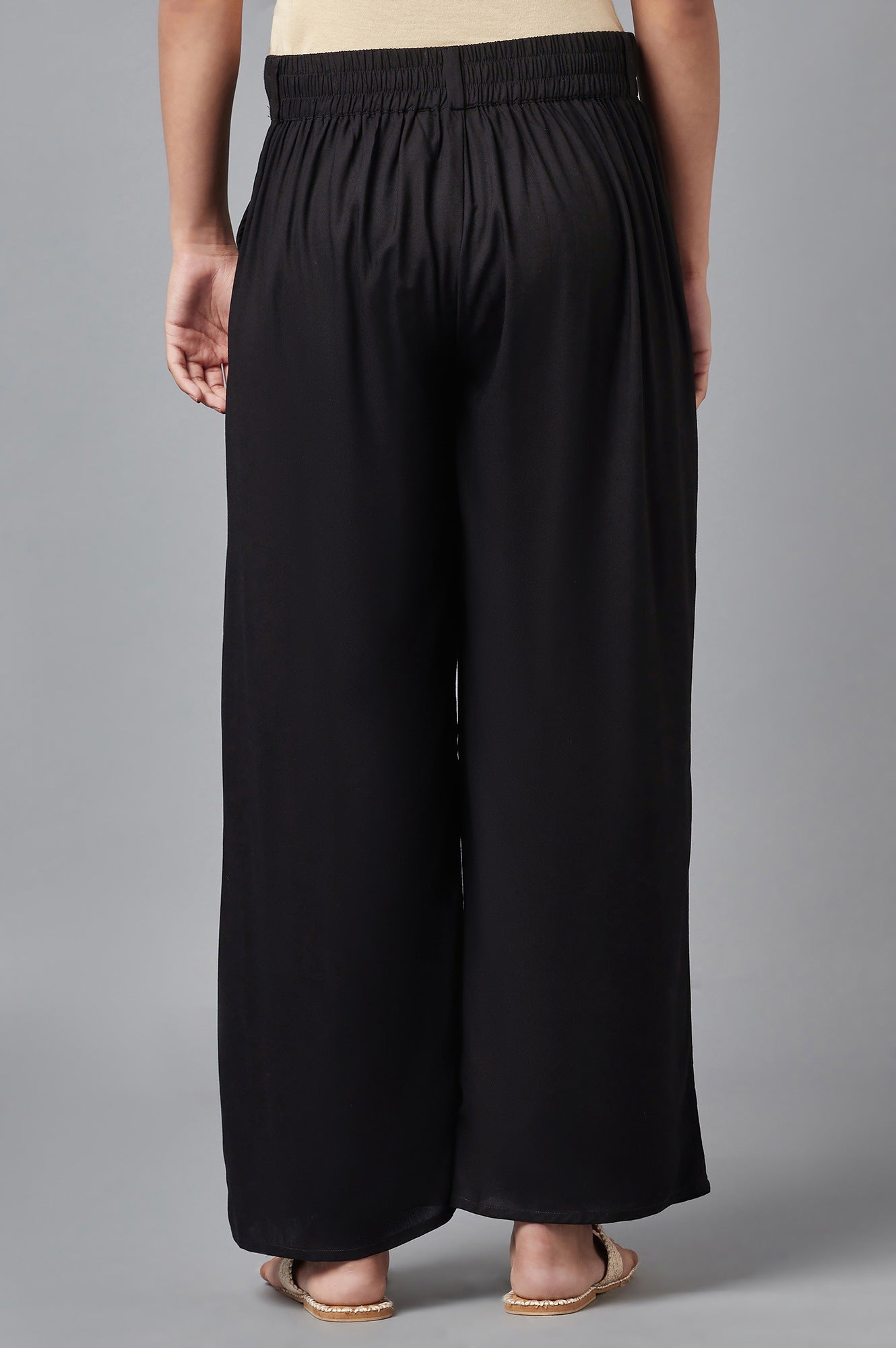 W for Woman Black Tailored Volume Pants