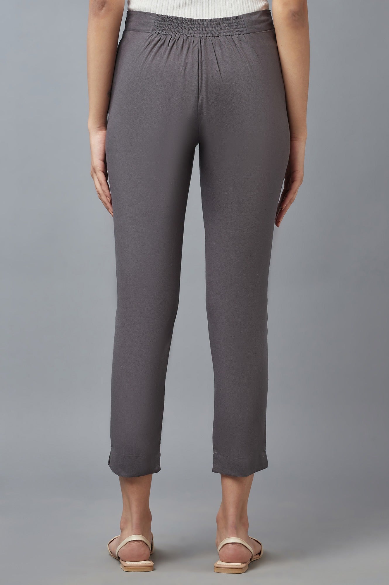 W for Woman Women Grey Slim Pants  Grab2Buy WforWoman Grab2Buy