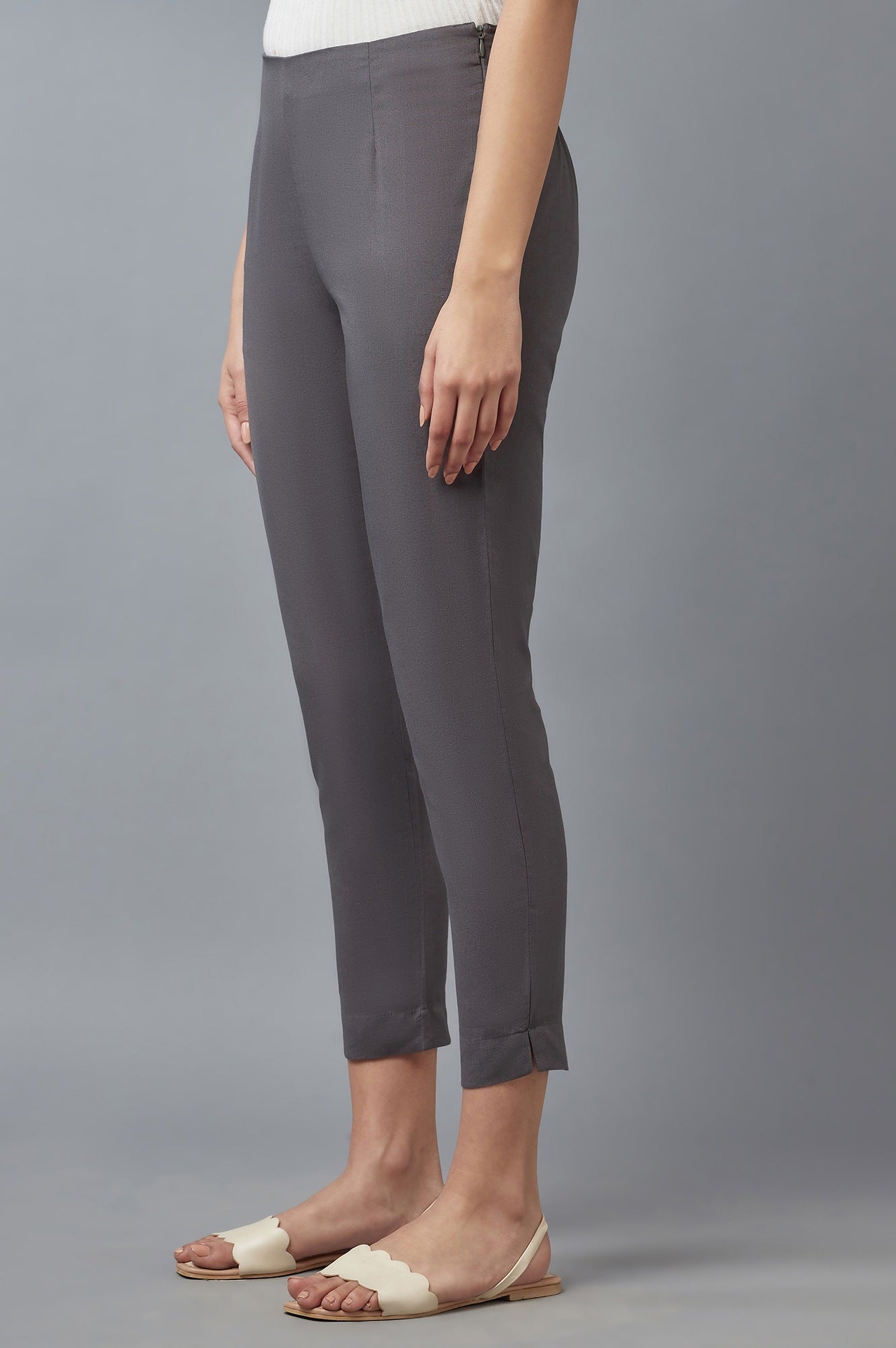 W for Woman Women Grey Slim Pants  Grab2Buy WforWoman Grab2Buy