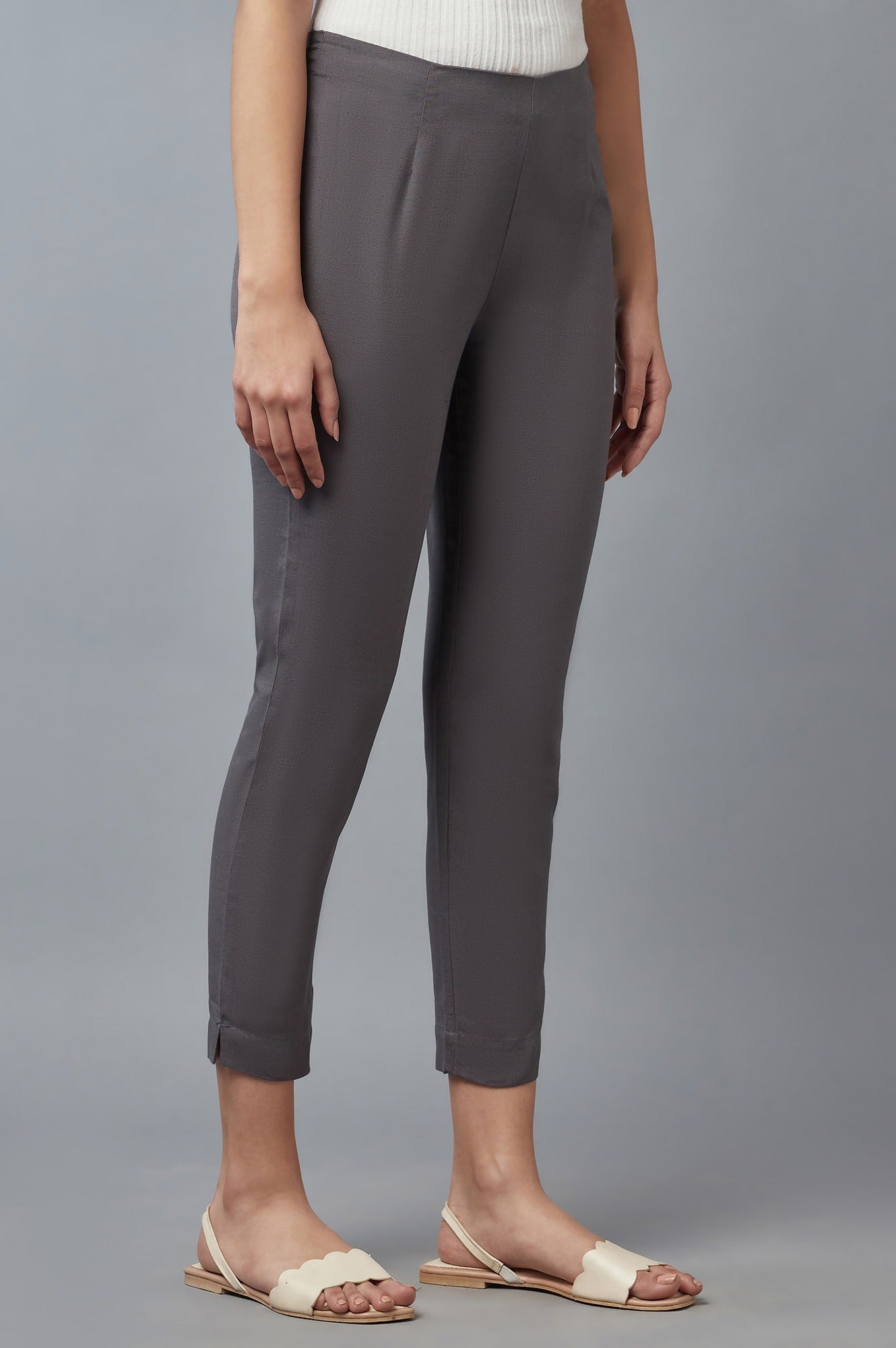 W for Woman Women Grey Slim Pants  Grab2Buy WforWoman Grab2Buy