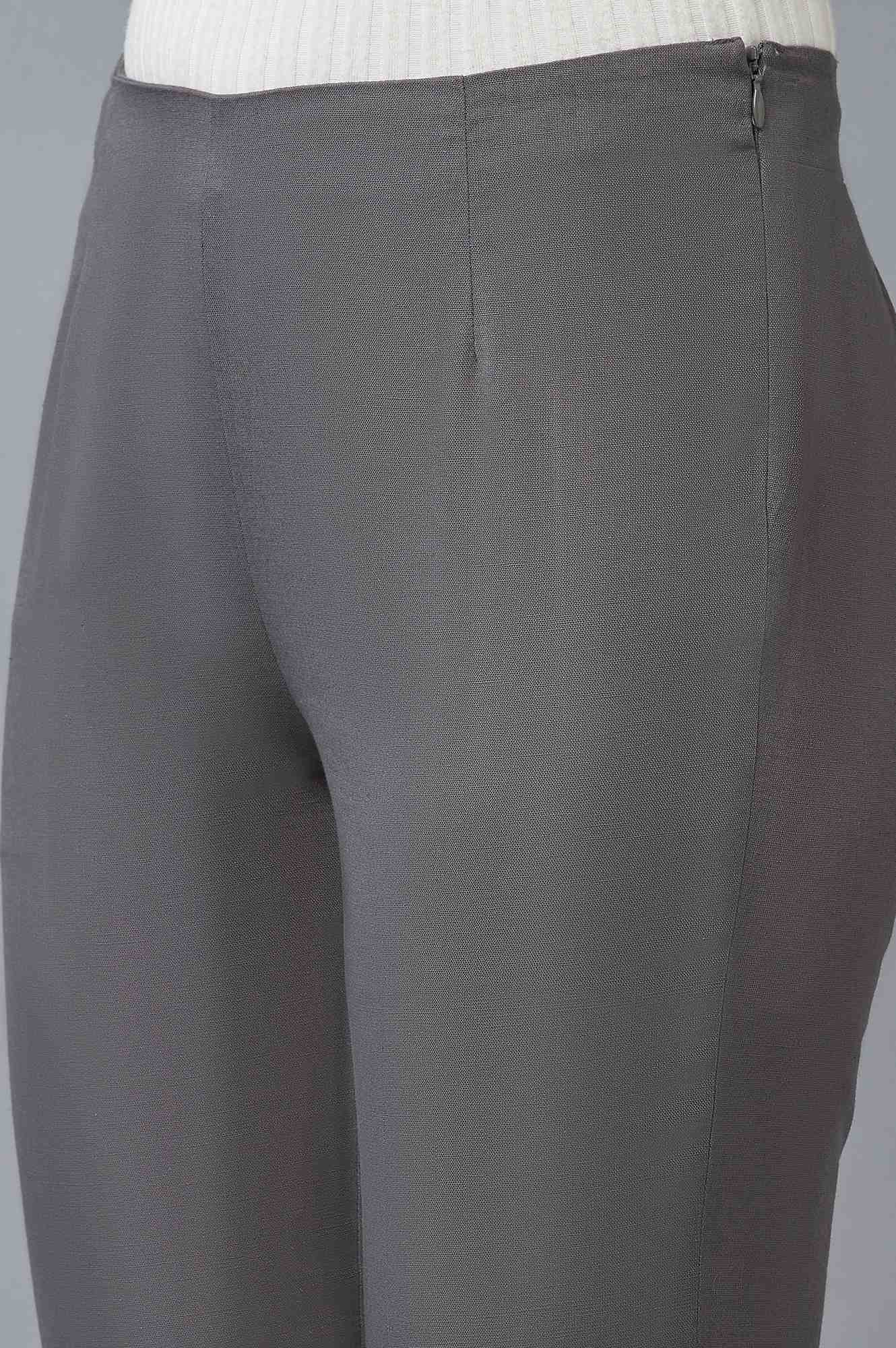 W for Woman Women Grey Slim Pants  Grab2Buy WforWoman Grab2Buy