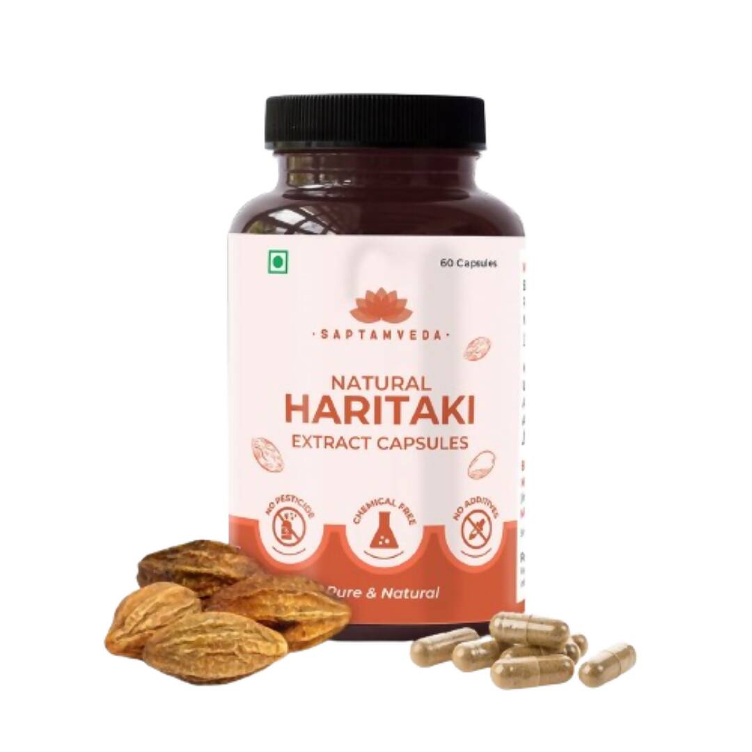 Saptamveda Natural Haritaki Capsules - Grab2buy