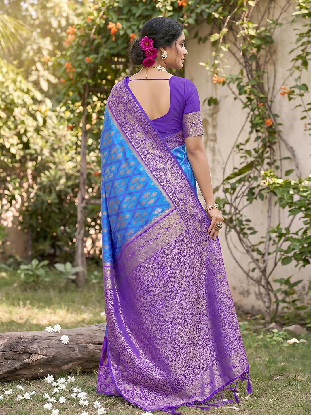 Shree Shyam Fashion Sky Blue Soft Silk Saree