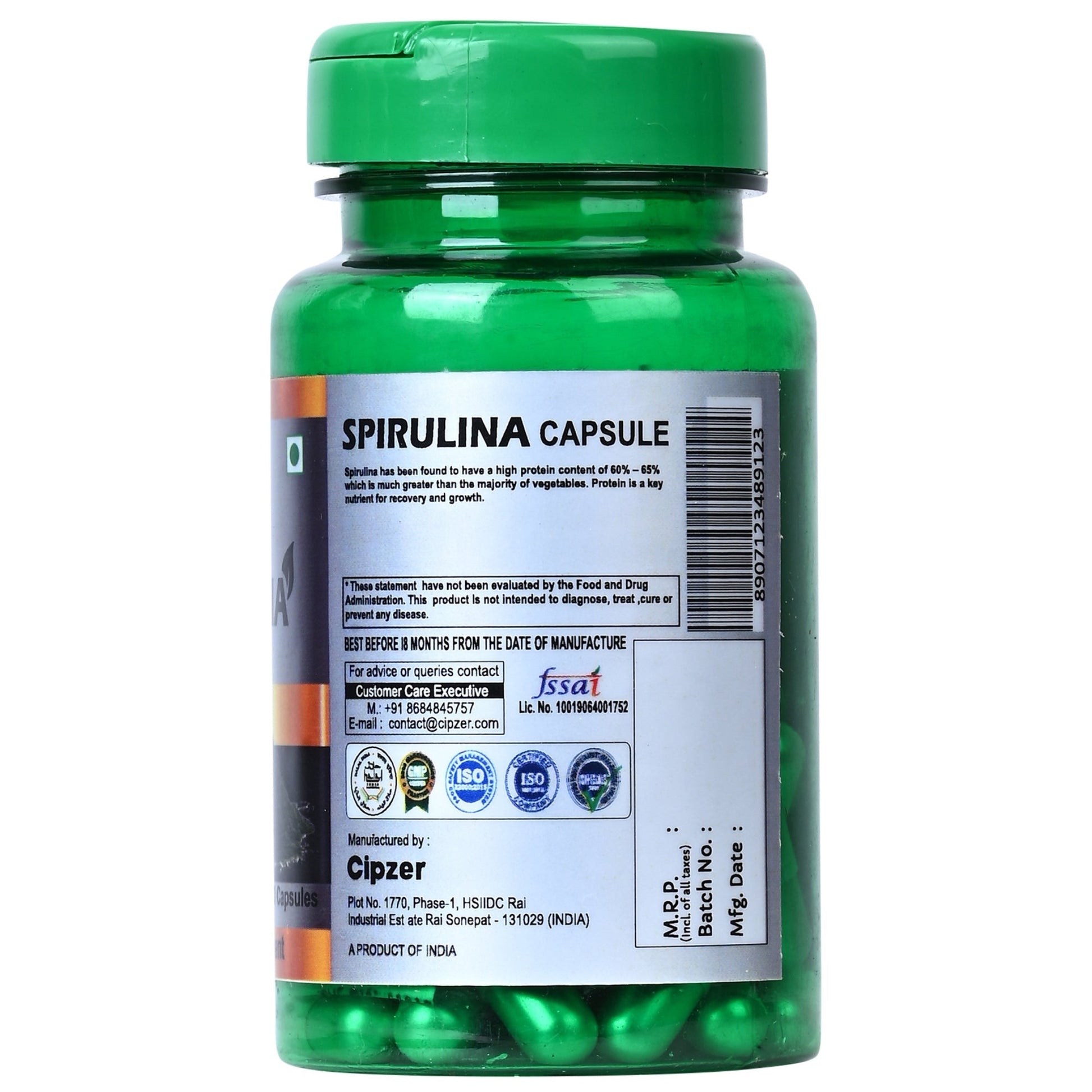 Cipzer Spirulina Capsules 