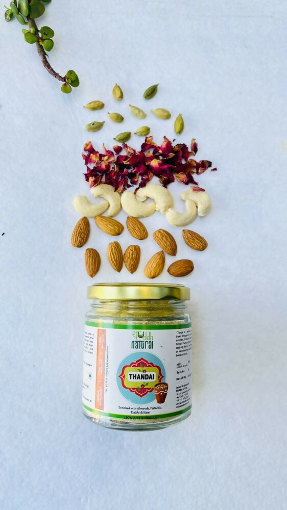 Shuddh Natural Ubtan Based Herbal Gulal, Ayurvedic Thandai Powder | Holi Gift Hamper 