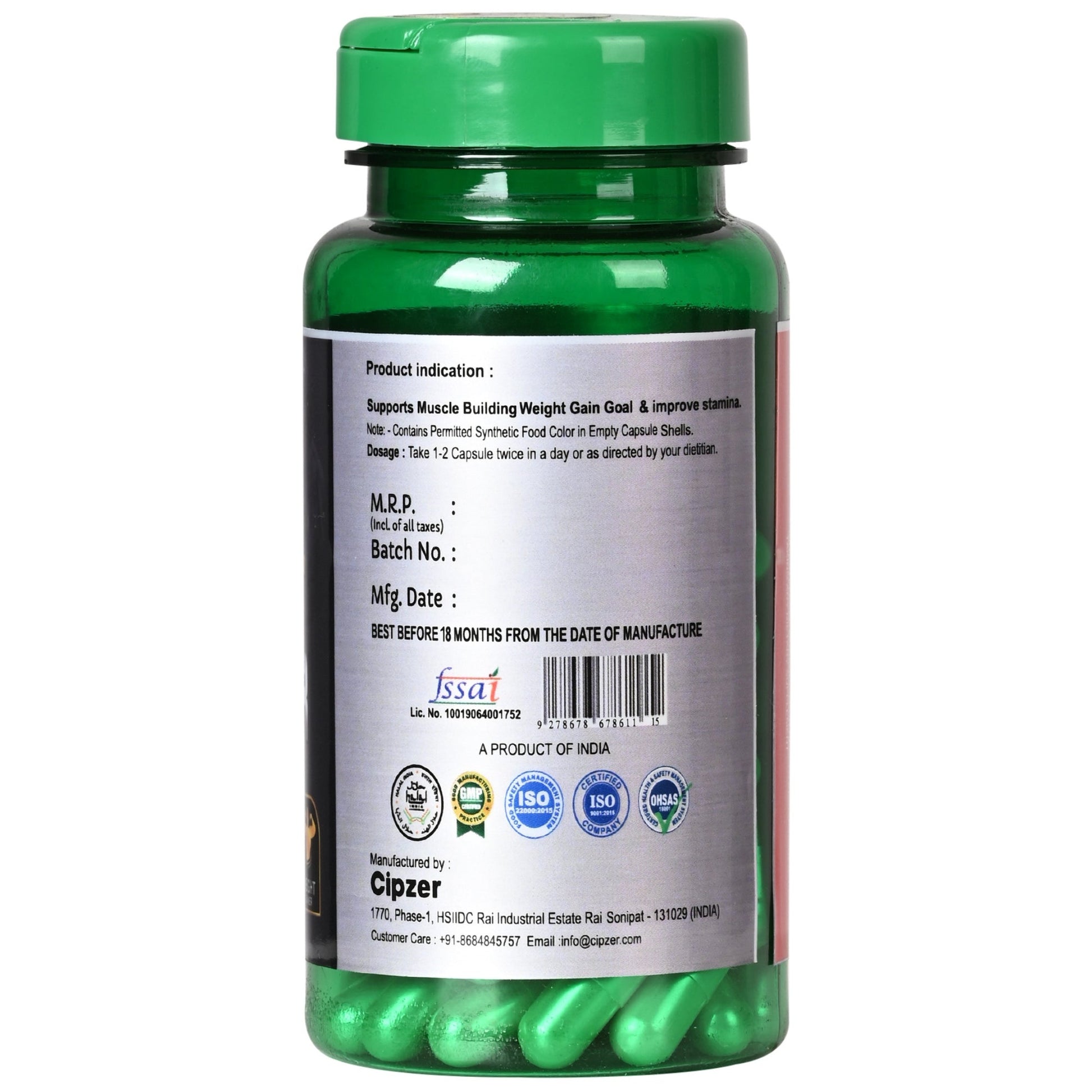 Cipzer Weight Gainer Capsules 