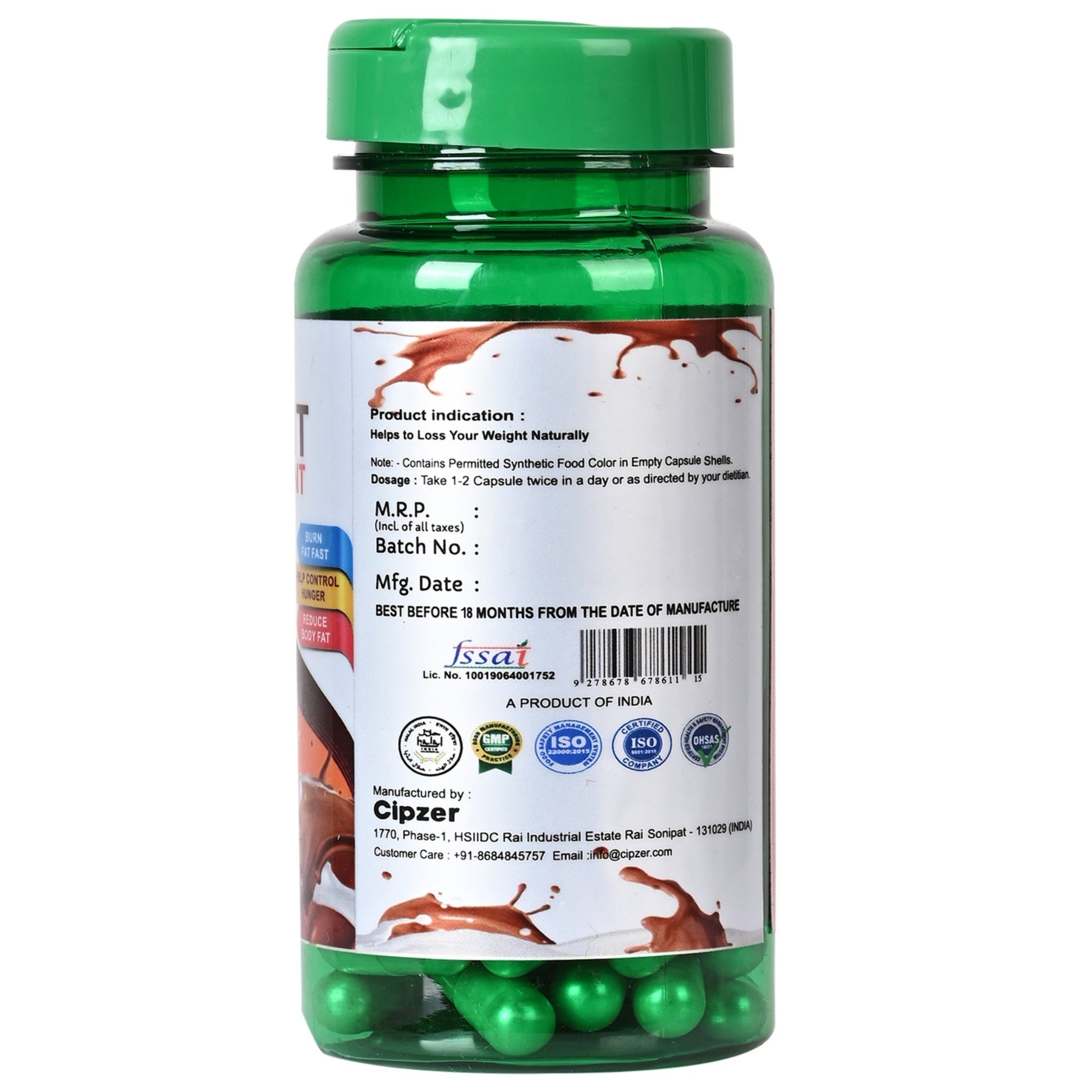 Cipzer Weight Management Shake Capsules 