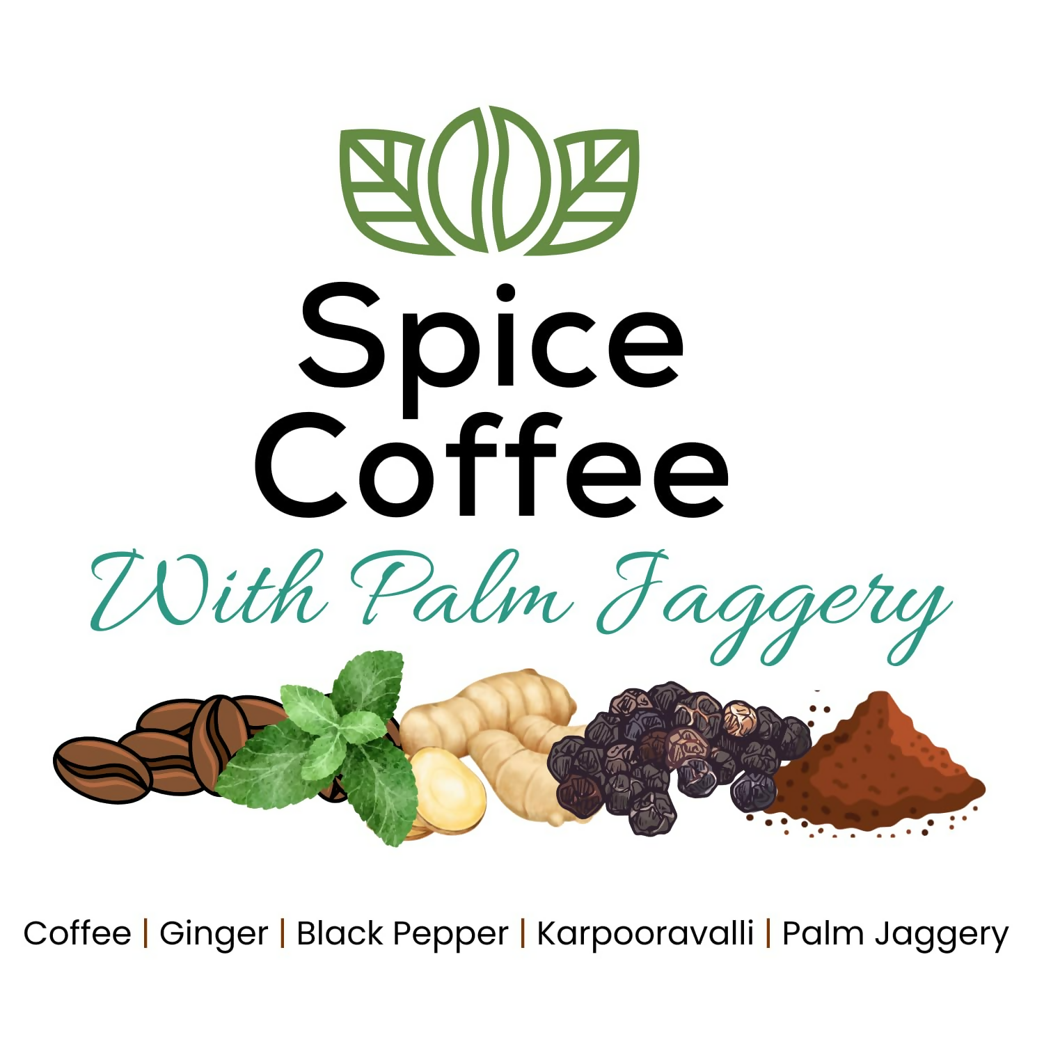 Satvi Wellness Chukkukappi with Karpooravalli/ Panikoorkka and Palm jaggery Blend of Coffee 