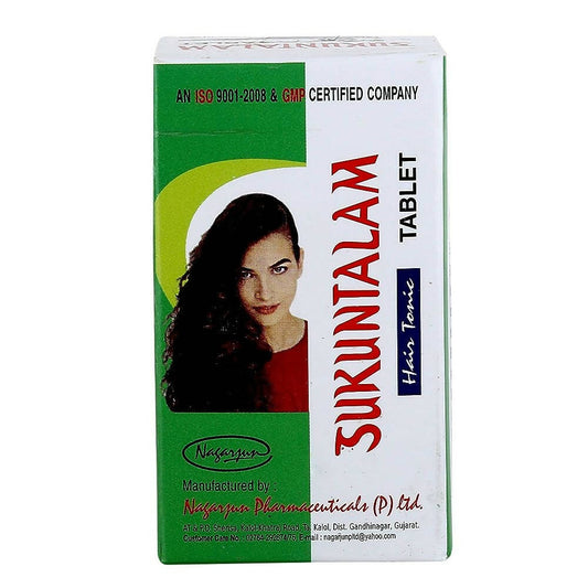Nagarjun Sukuntalam Hair Tonic Tablets - Grab2buy