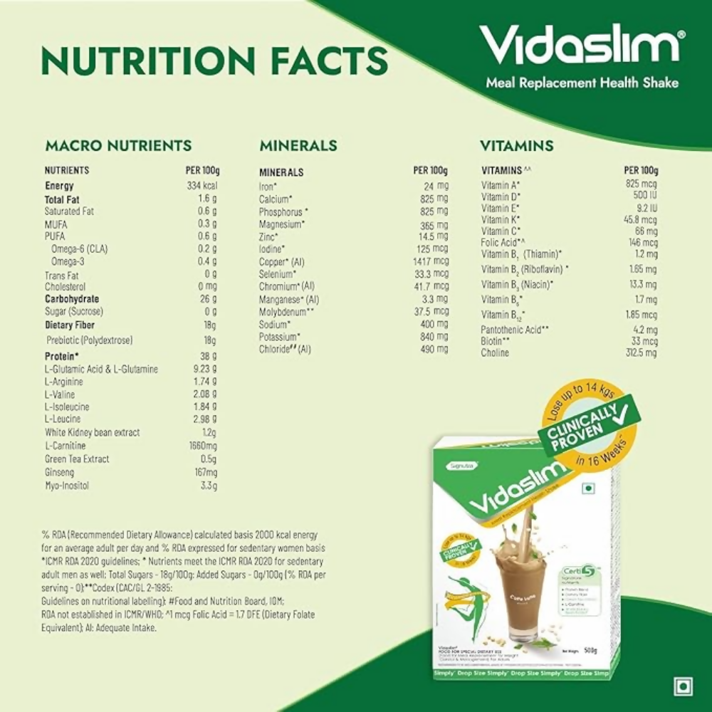Vidaslim Caffe Latte  Grab2Buy Vidaslim Grab2Buy