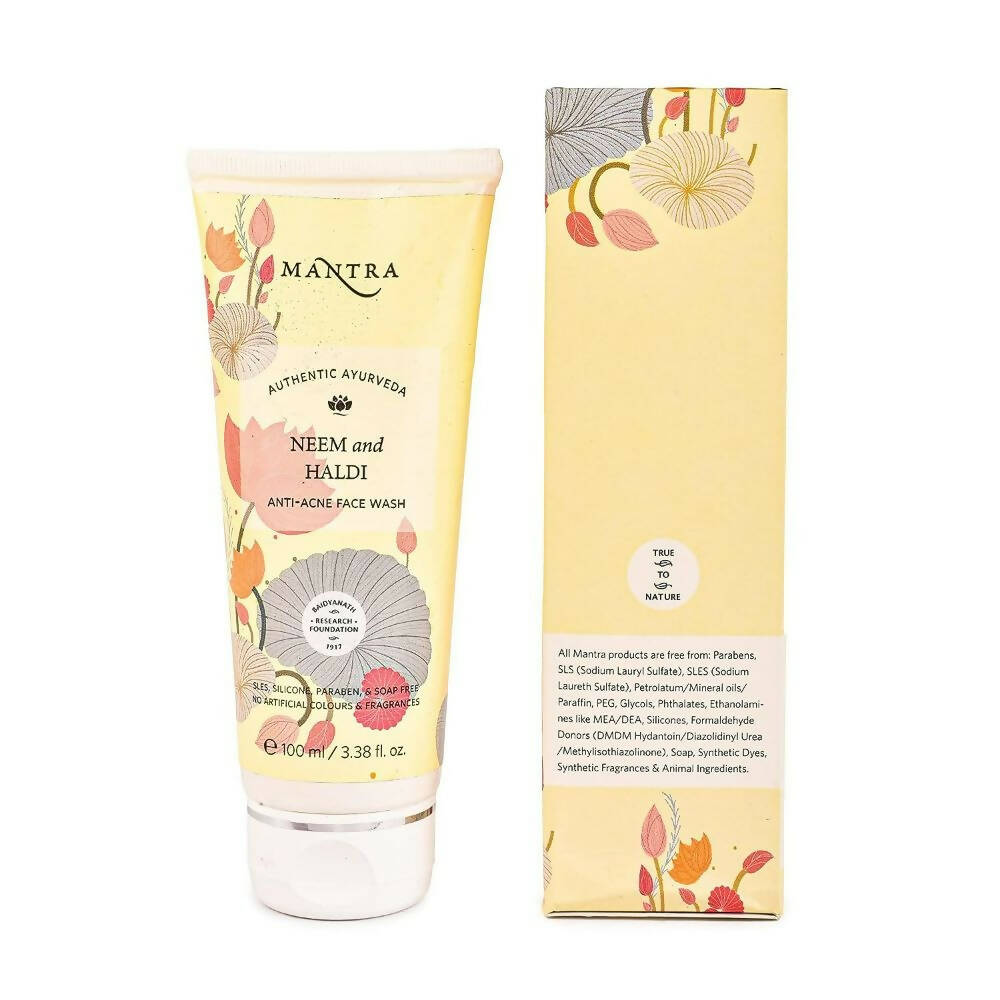 Mantra Herbal Neem and Haldi Anti-Acne Face Wash - Grab2buy