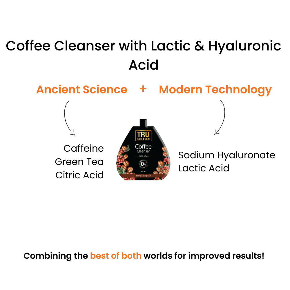 Tru Hair & Skin Coffee & Hyaluronic Acid Face Cleanser  Grab2Buy Tru Hair & Skin Grab2Buy