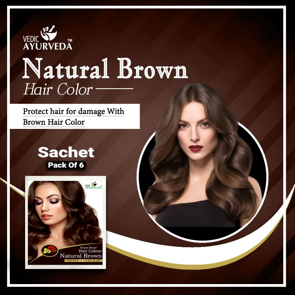 VedicAyurveda Henna Hair Color Naturally Brown  Grab2Buy VedicAyurveda Grab2Buy