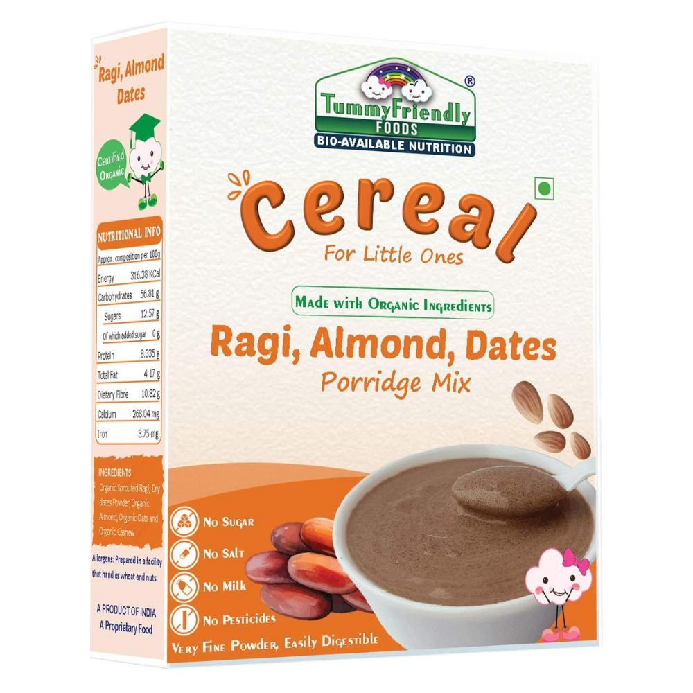 TummyFriendly Foods Organic Sprouted Ragi, Almonds, Dates Porridge Mix  Grab2Buy TummyFriendly Foods Grab2Buy