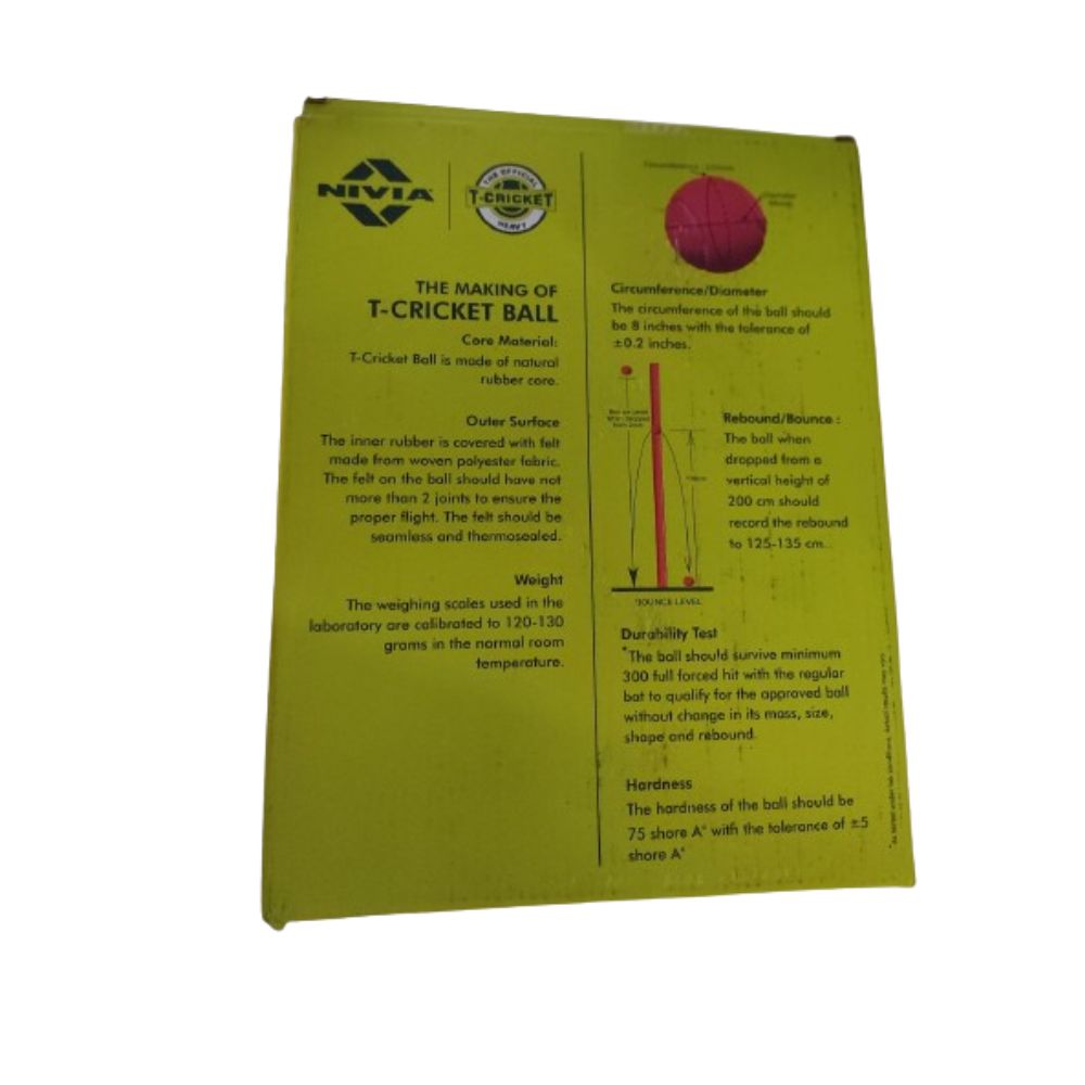 Nivia Rubber Cricket Tennis Ball (Pack Of 12) 