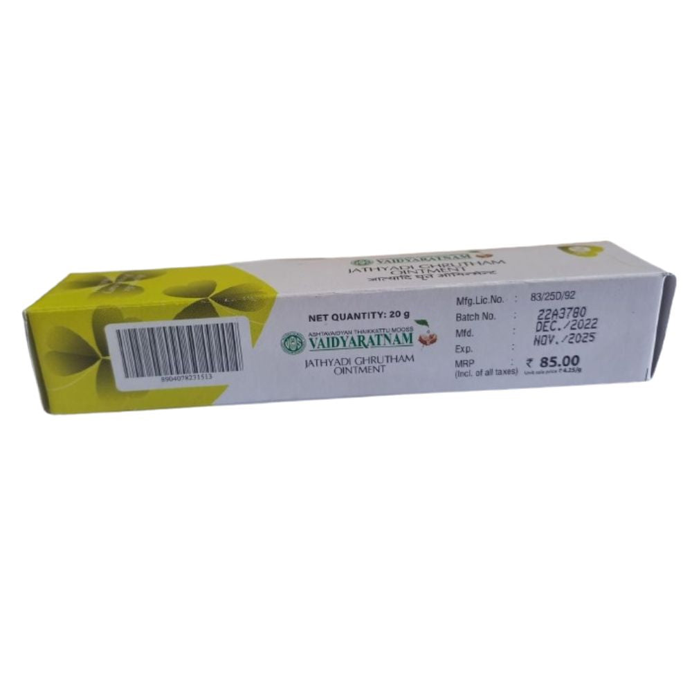 Vaidyaratnam Jathyadi Ghrutham Ointment 