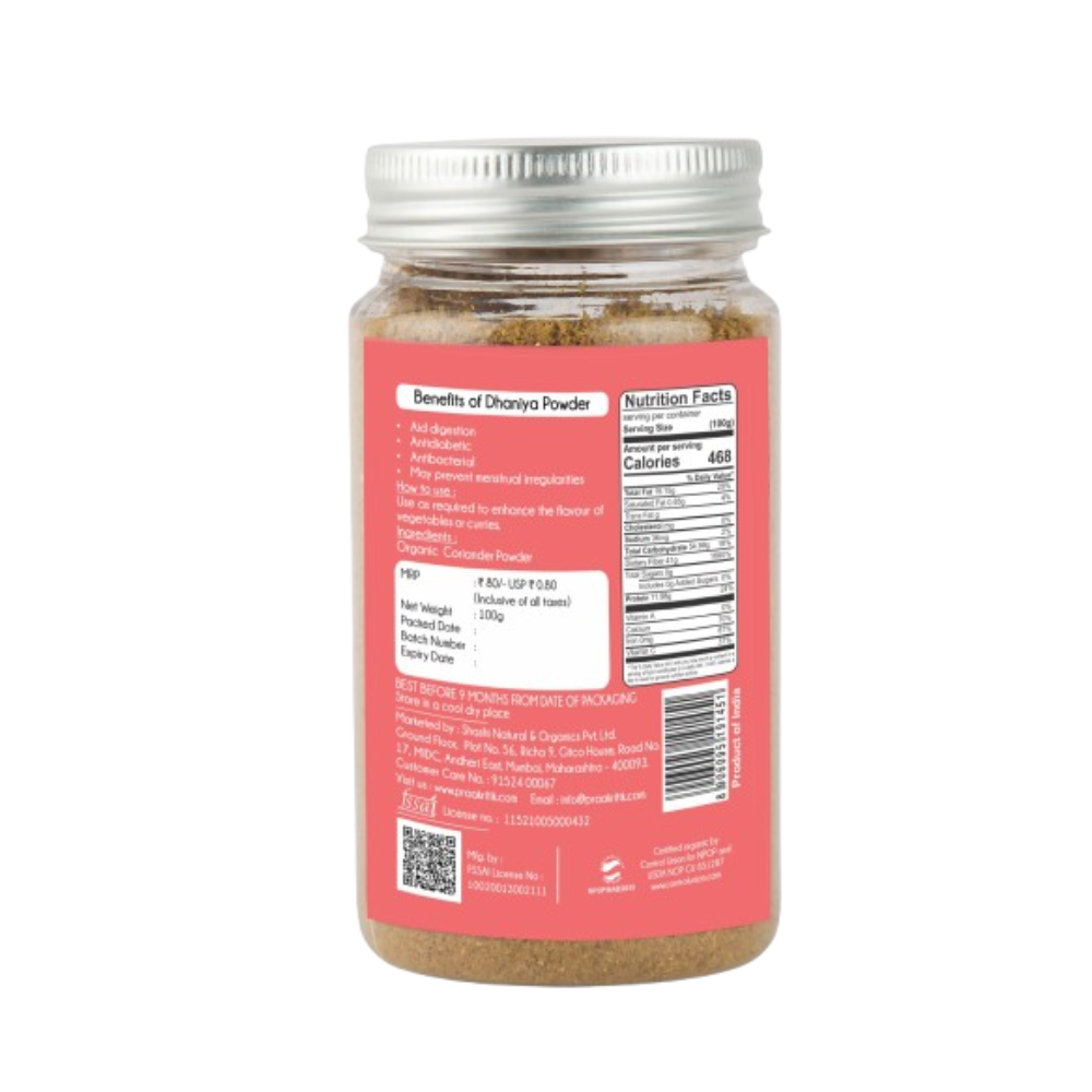 Praakritik Organic Dhaniya Powder 