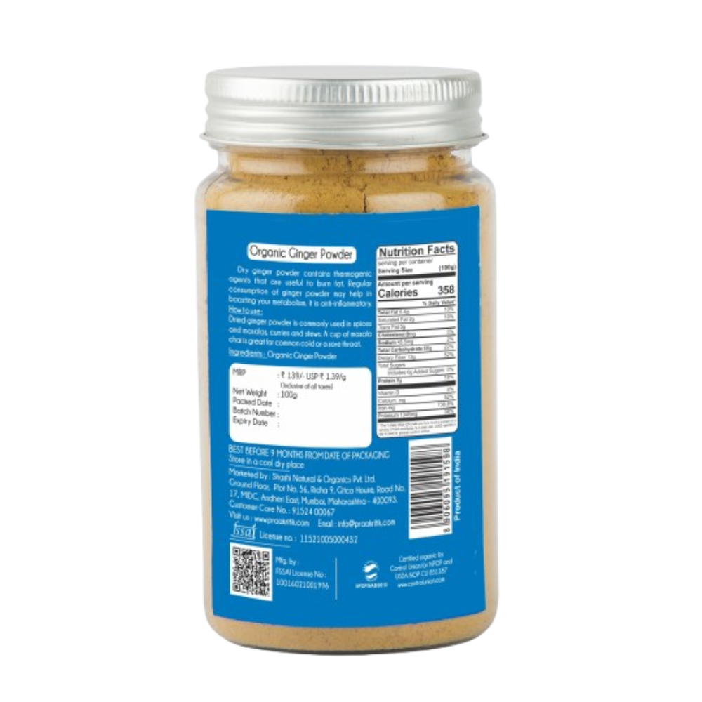 Praakritik Organic Ginger Powder 